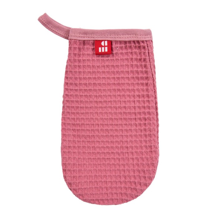 Myjka z wafelka bawełniana malinowa