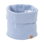 Light blue ribbed kids neck warmer