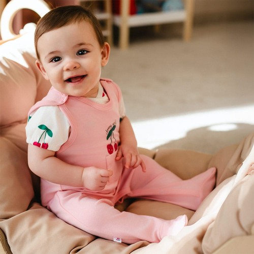 Śpiochy niemowlęce różowe