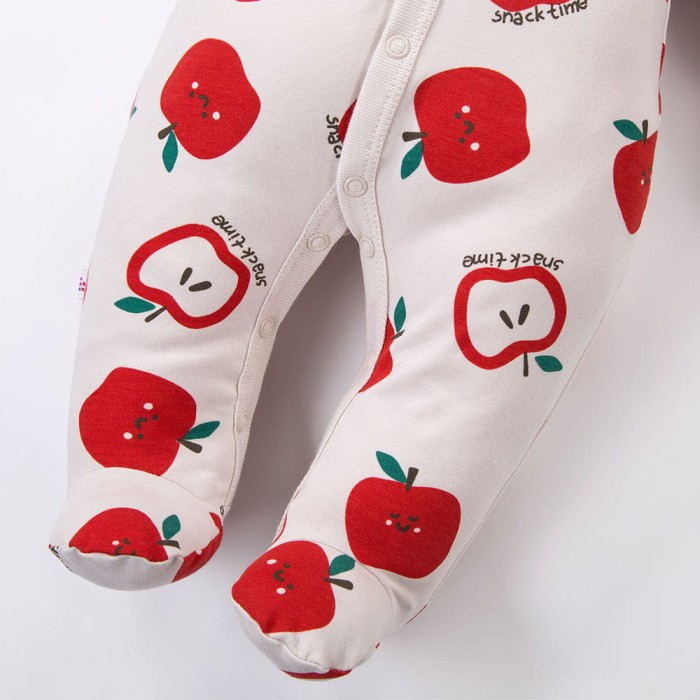 Pajacyk niemowlęcy w jabłuszka