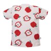 T-shirt ecru z nadrukiem