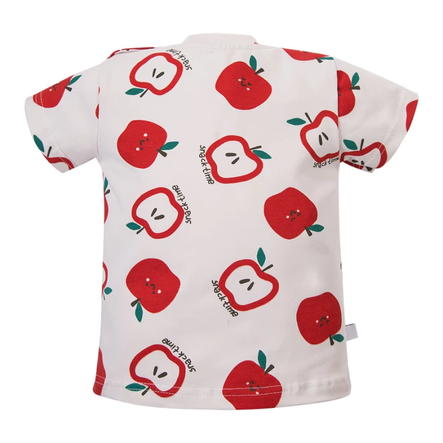 T-shirt ecru z nadrukiem