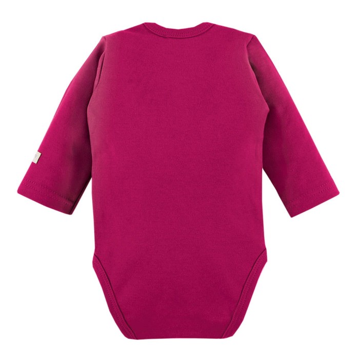 Baby bodysuit plain burgundy