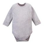 Baby bodysuit plain grey