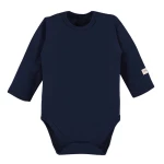 Baby bodysuit plain navy