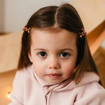 Komin merino dziecięcy różowy