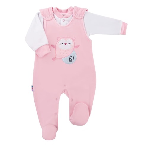 Velvet baby set SNOW pink