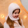 Pink merino kids balaclava