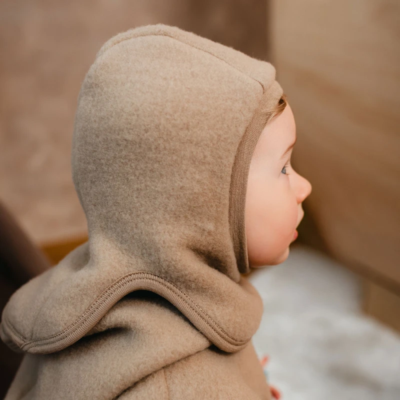 Kominiarka dziecięca merino karmelowa