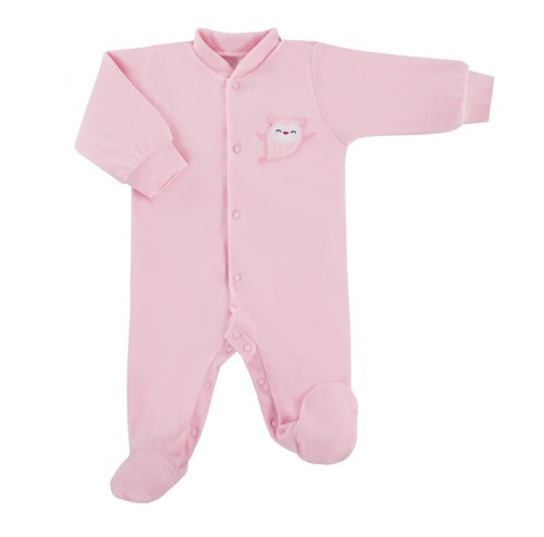 Velvet playsuit SNOW pink