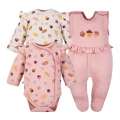 Komplet ubranek niemowlęcych różowy