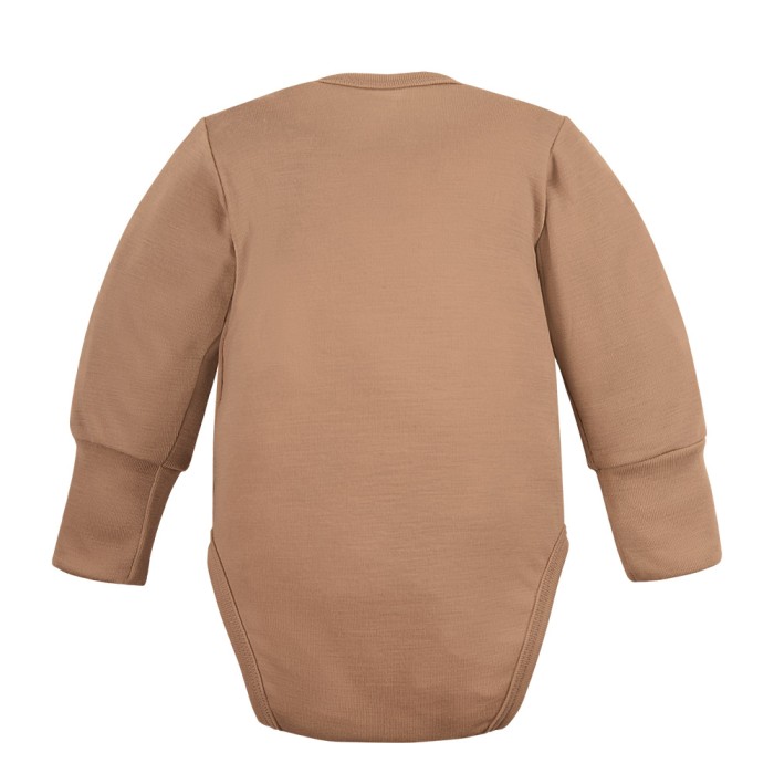 Body z wełny merino karmelowe