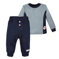 Baby boy set blue sweatshirt and navy pants