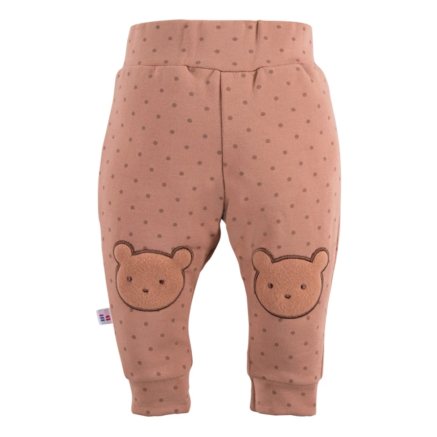 Beige polka dot sweatpants