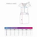 ciążowa koszula do porodu do karmienia, rozpinana bordowa ciemna LINDA polski producent na napy