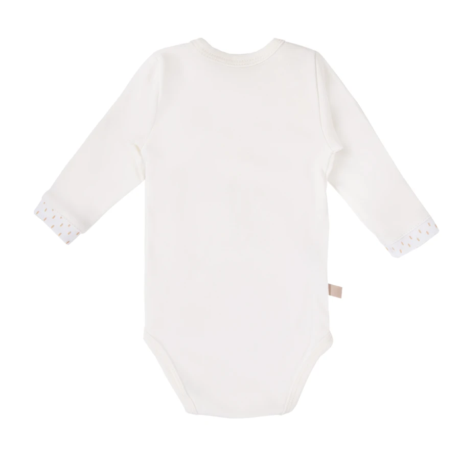 Baby set bodysuit, sleepsuit and jacket in ecru