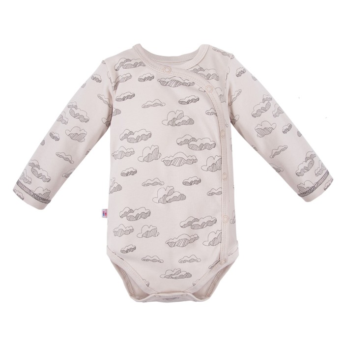 2-pack snap bodysuits blue and cloud print