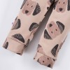 Beige sweatshirt and puppy print pants set