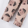 Beige sweatshirt and puppy print pants set
