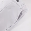 White shirt bodysuit and elegant grey pants set