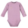 Heather ribbed baby bodysuit and leggings set