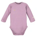 Heather ribbed baby bodysuit and leggings set