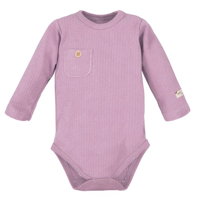 Heather ribbed baby bodysuit and leggings set