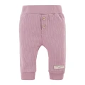 Heather ribbed baby bodysuit and leggings set