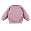 Heather ribbed leggings and ruffle sweatshirt set