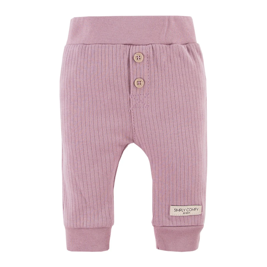 Heather ribbed leggings and ruffle sweatshirt set