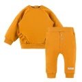 Honey ribbed leggings and ruffle sweatshirt set