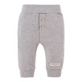 Grey ribbed leggings and ruffle sweatshirt set