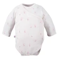 Baby set: bodysuit, footed pants, hat and floral cream sleepsuit
