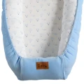 Baby nest blue with balloons 90x50 cm