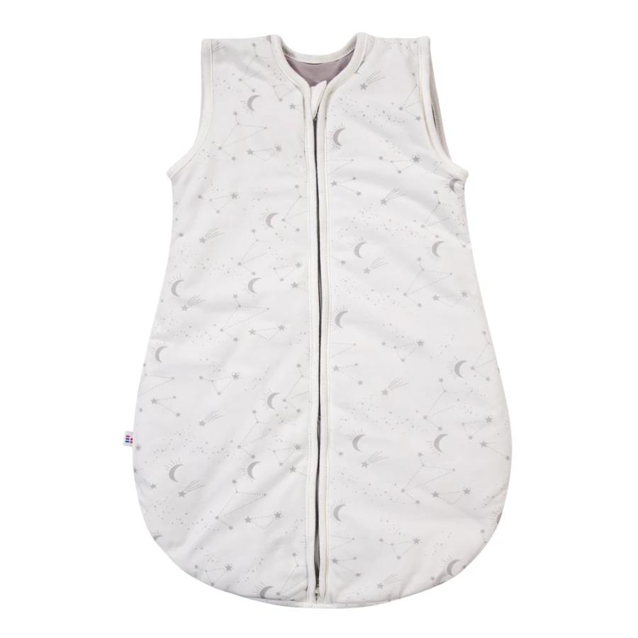 Ecru baby sleeping bag with stars 0.5 TOG
