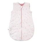 Cream baby sleeping bag with flowers 0.5 TOG