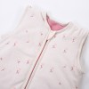 Cream baby sleeping bag with flowers 0.5 TOG