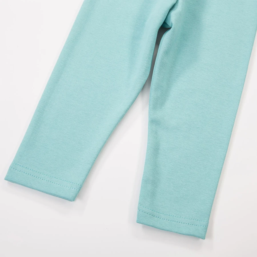 Turkusowe legginsy dziecięce
