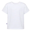 T-shirt dziecięcy biały w niebieskie paski