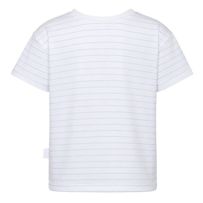 Children's T-shirt white with blue stripes