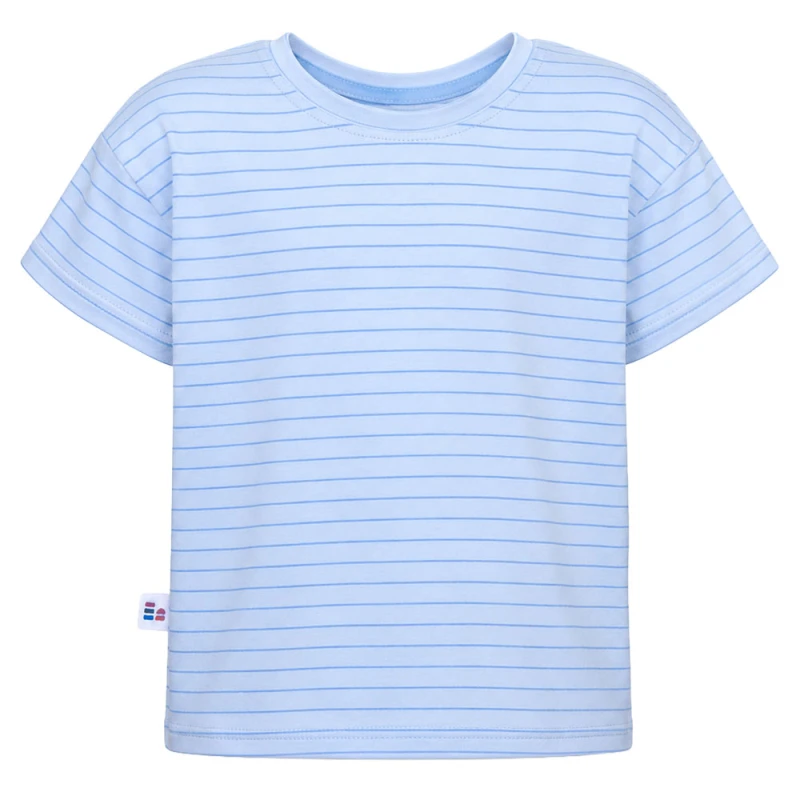 T-shirt dziecięcy niebieski w paski
