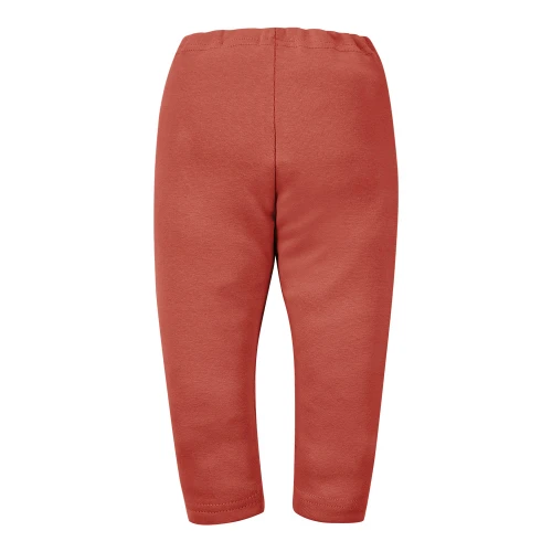 Legginsy dziecięce basic ceglaste