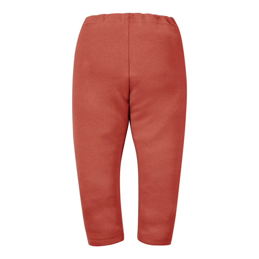 Legginsy dziecięce basic ceglaste