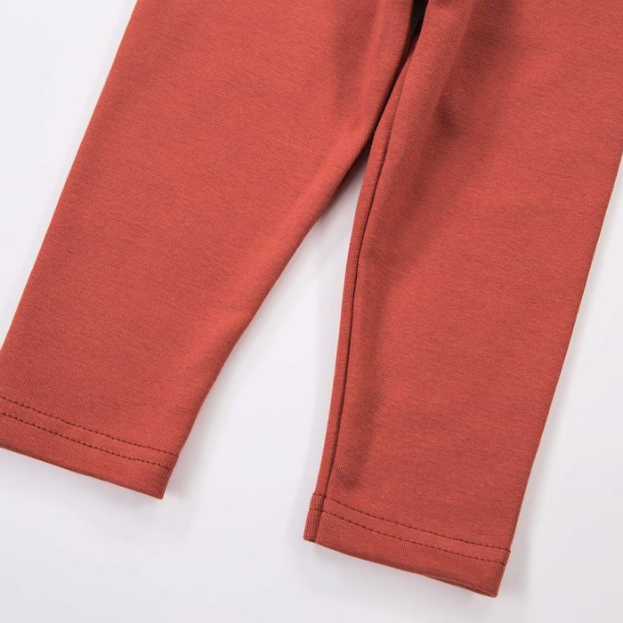 Brick-colored children's leggings