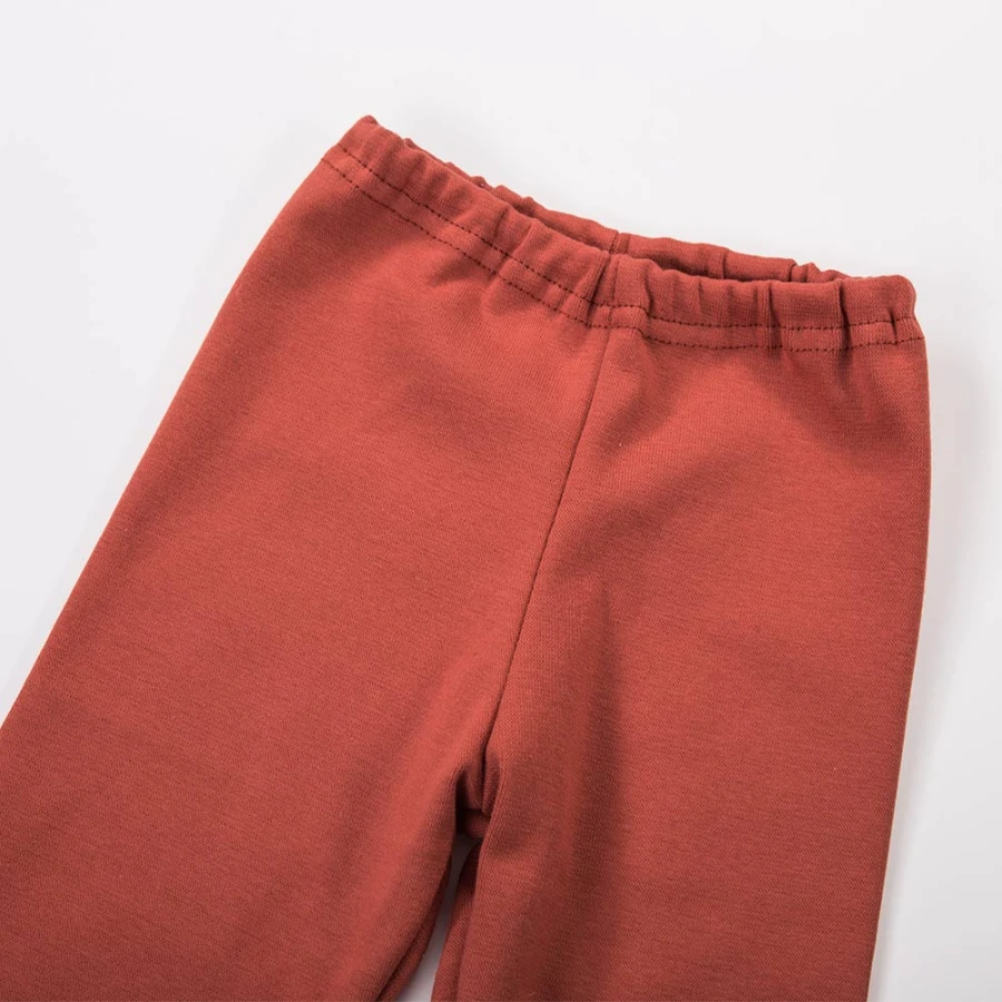 Legginsy dziecięce w kolorze cegły