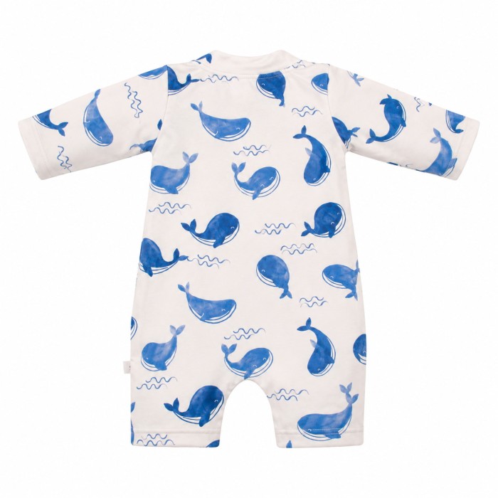 UV romper ecru with whales