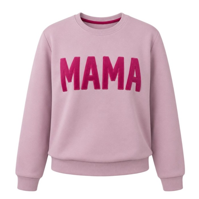 Bluza z napisem MAMA wrzosowa dla mamy