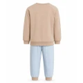 Beige children's bear pajamas
