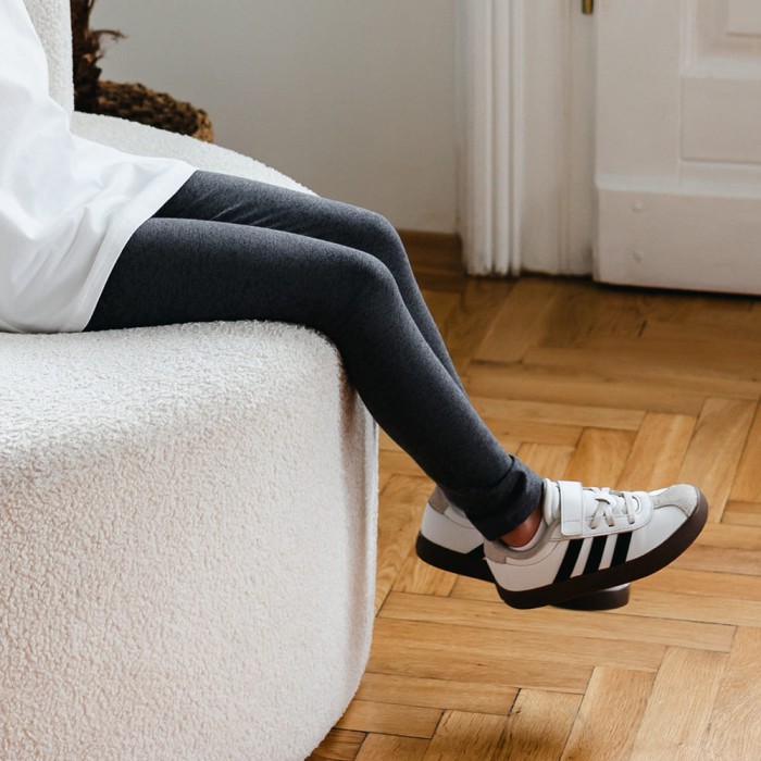 Legginsy dziecięce basic grafitowe