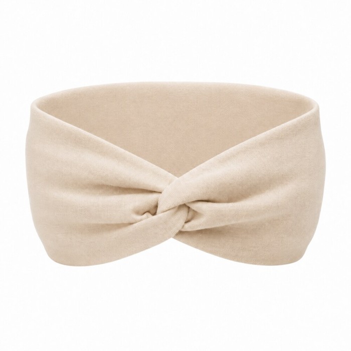 Light beige basic girls’ headband